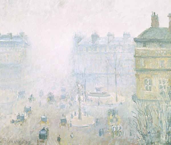 Camille Pissarro Place du Theatre Francais oil painting picture